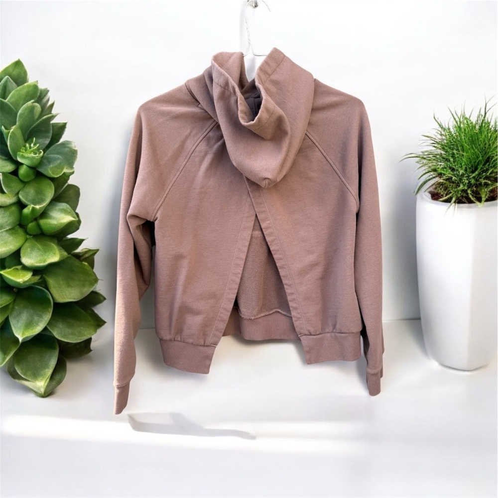 Athleta Hoodie Oversized Small. Super Cute Split Back - Picture 3 of 3
